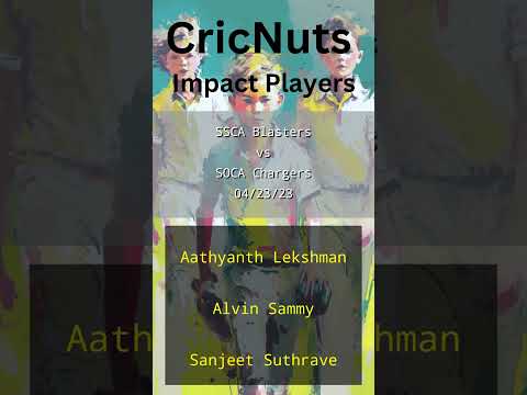 SSCA Blasters vs SOCA Chargers - 04/23/23 - USAC Junior 2023 -DC Hub U17-USA Cricket Junior Pathway