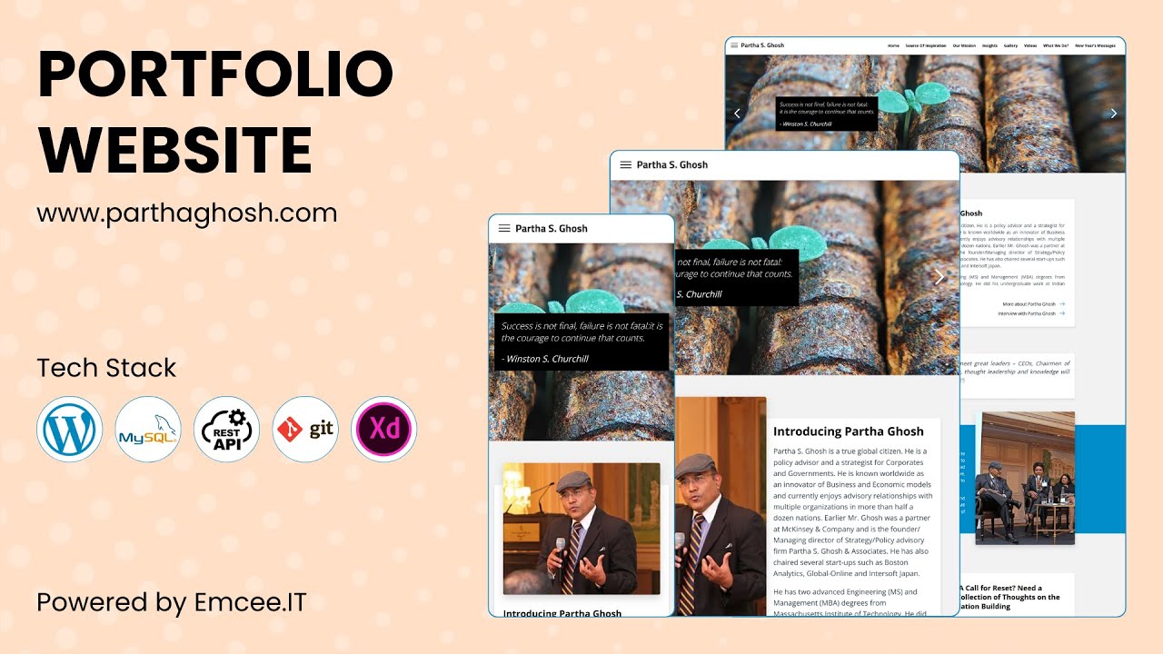 Dr. Partha Ghosh - Business Strategy Portfolio Website