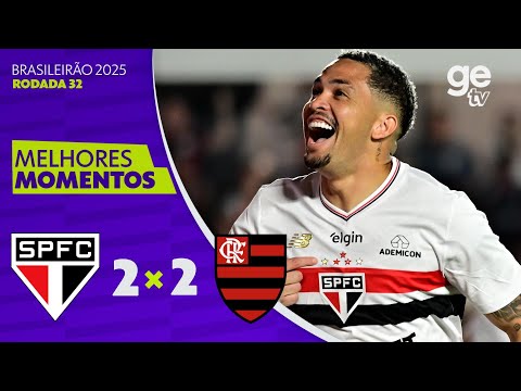 Gols e lances de São Paulo x Flamengo
