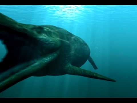 Maya 3D Mosasaur Sea Monster Animation