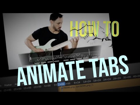 How to add ON-SCREEN TABS / ANIMATED TABS for your guitar videos