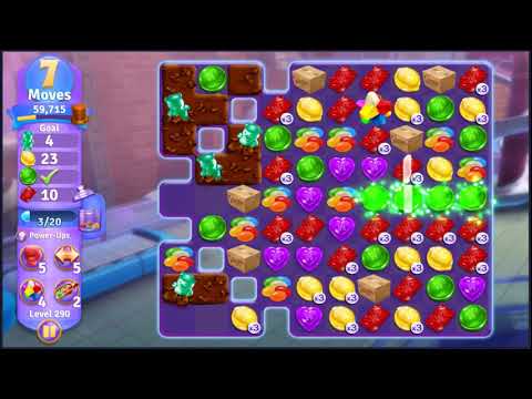 Wonka's World of Candy Level 290 - NO BOOSTERS + FULL STORY 🍫 | SKILLGAMING ✔️
