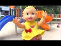 Playtime At The Playground Pretend Play With Little Mommy Baby Doll