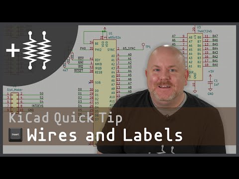 INSert Labels and wires with one key!  | KiCad 6.x Quick Tips #2