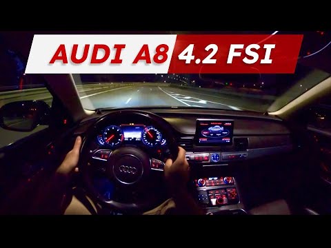 2011 Audi A8 4.2 V8 FSI POV-Nachtfahrt (binaurales Audio)
