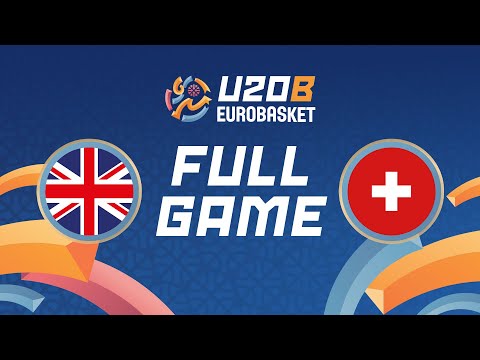Class. Groups 9-14 | GBR v SUI | Full Basketball Game | FIBA U20 Women's EuroBasket 2025 Division B