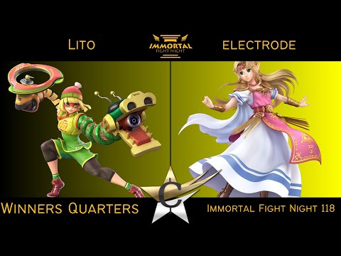 Immortal Fight Night 118 Winners Quarters - Lito (Min Min) vs electrode (Zelda) Smash Ultimate - SSB