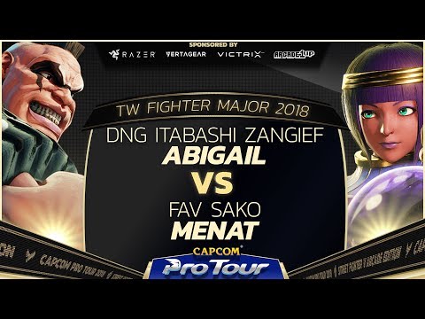 DNG Itabashi Zangief (Abigail) vs FAV Sako  (Menat) - TW FIghter Major 2018 Top 8 - SFV - CPT 2018