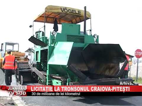 licitatie la tronsonul craiova  pitesti
