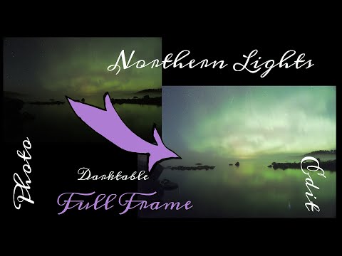 Full Frame Northern Lights Photo Edit In Darktable