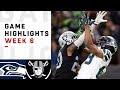 Seahawks vs. Raiders Week 6 Highlights | NFL 2018