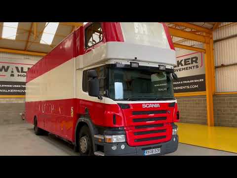 SOLD: SCANIA P230 18 TONNE 4X2 REMOVAL/BOX TRUCK – 2008 – RX08 DZR