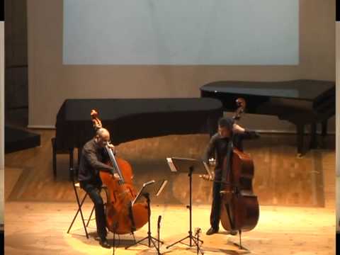 Thierry Barbé and Gabriele Ragghianti play Frank Proto double bass duets