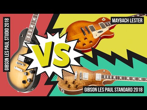 Audio Comparison Gibson 2018 Les Paul Standard vs Studio (no talking)