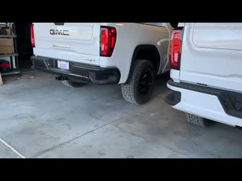 2023 GMC AT4X with Corsa muffler Cold start video sound clip
