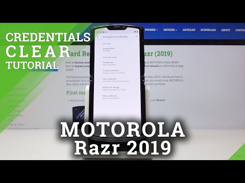 How to Clear Credentials in MOTOROLA Razr 2019 – Remove All Licenses