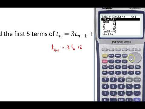 Recurrence Relation Calculator
