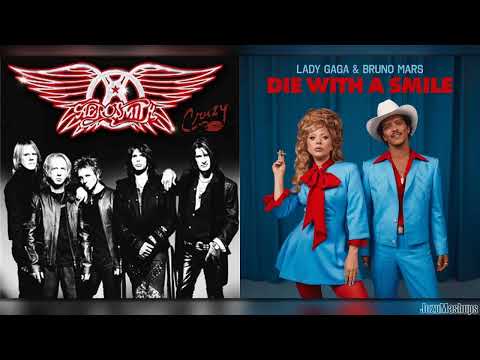 Aerosmith, Lady Gaga & Bruno Mars (Crazy x Die With A Smile Mashup) by JozuMashups