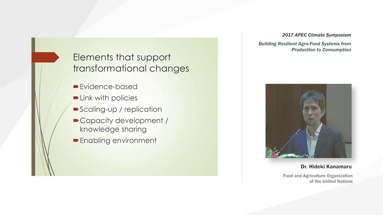 [2017 APCS Session Video] Towards transformational climate change adaptation ...