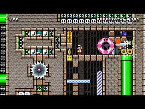 Abduction Escape (Puzzle) ⚡️ by ExpDruid ⚡️ Super Mario Maker Raw Gameplay