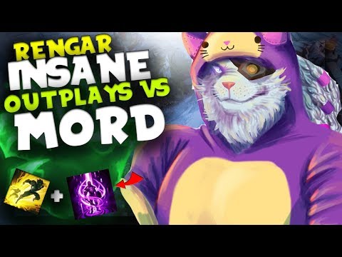 RENGAR INSANE OUTPLAYS VERSUS MORDEKAISER IN TOP LANE!!