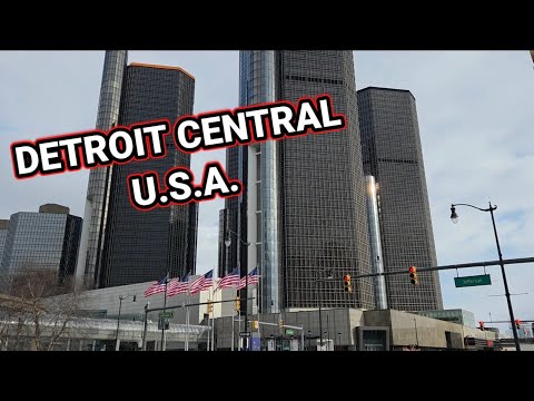Detroit Central walking tour,Michigan U.S.A. 