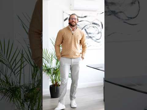 Styling a 1/4 zip sweater 🔥 rate the look #mensfashion #mensstyle #fashion #menswear #grwm