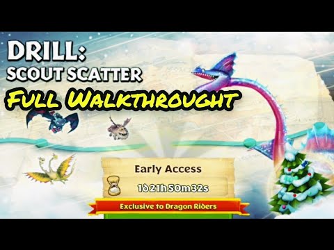 DRILL: SCOUT SCATTER Completed | Full Walkthrought | Gauntlet Event | Dragons: Rise Of Berk