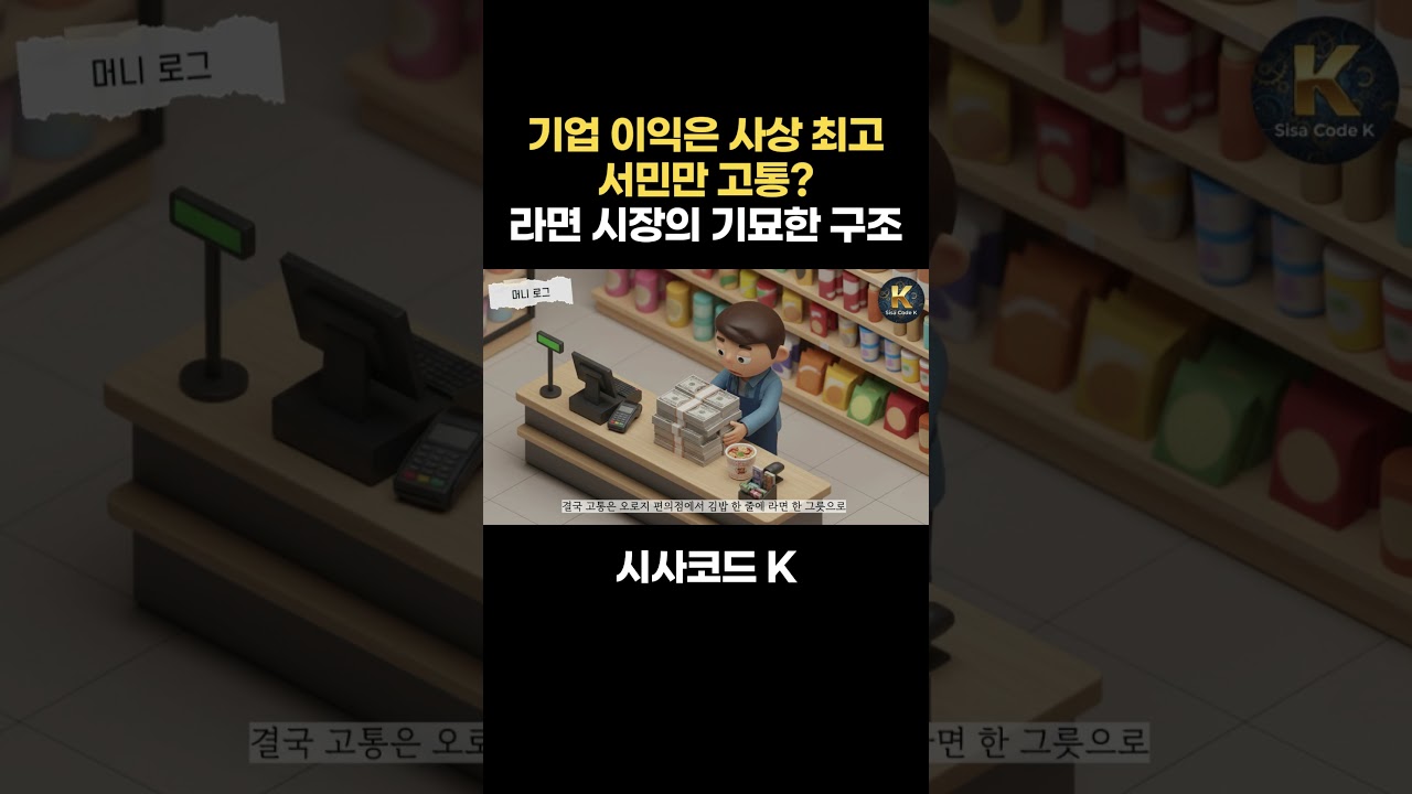 기업 이익은 사상 최고인데 서민만 고통? 라면 시장의 기묘한 구조