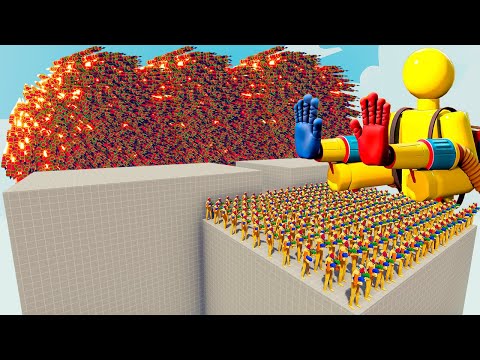 200x PLAYER POPPY PLAYTIME + 1x GIANT vs EVERY GOD - Totally Accurate Battle Simulator TABS