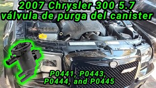 2007 Chrysler 300 5.7 Cómo cambiar la válvula de purga del canister (P0441, P0443, P0444, and P0445)