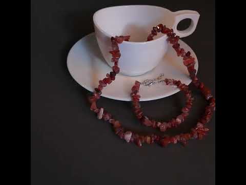 фото сердолик -натуральный камень бусы, браслет, кулон 0