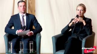 AfD Bundesvorstand Frau Dr. Alice Weidel beim Freien Bürgerforum Memmingen