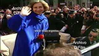 La reina Sofia de Grecia se retira de la intendencia de Buenos Aires 1992