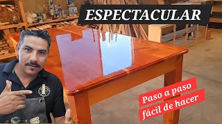 Preparación y APLICACIÓN  de poliuretano BRILLANTE 🌞