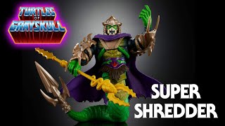 MOTU x TMNT Turtles of Grayskull Super Shredder Action Figure Review Video