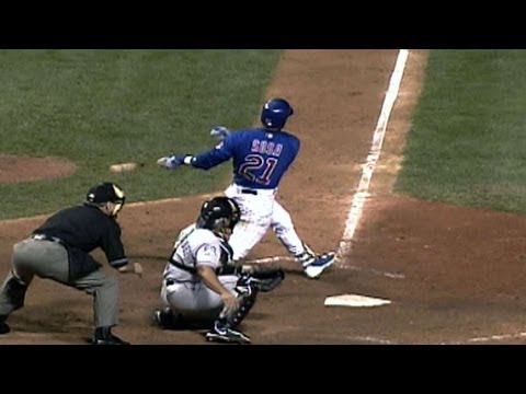 NLCS Gm1: Sosa ties game in ninth with two-run homer