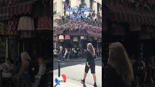 5月1日🇫🇷実はメーデーだけじゃない⁉️フランスでは大事な人へスズランを贈る日✨皆んなにも幸せ届くかな？　#parisstyle #パリ旅行  #パリの服装