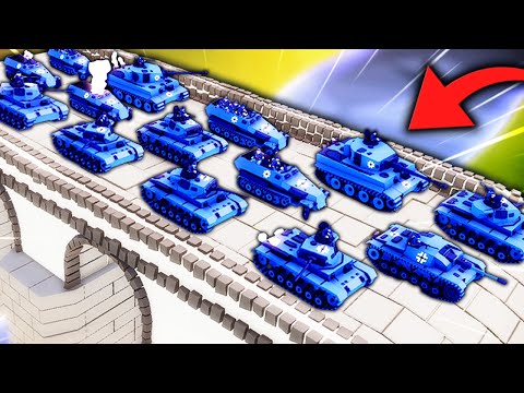 this INSANE BRIDGE BATTLE broke Total Tank Simulator FOREVER