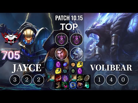 JDG 705 Jayce vs Volibear Top - KR Patch 10.15