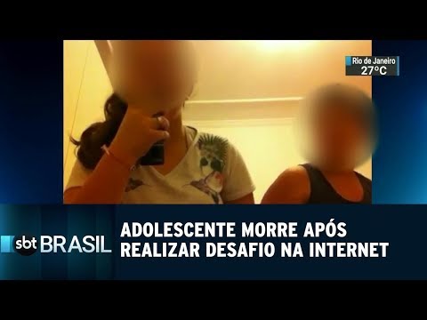 Adolescente morre após realizar desafio na internet | SBT Brasil (21/12/18)