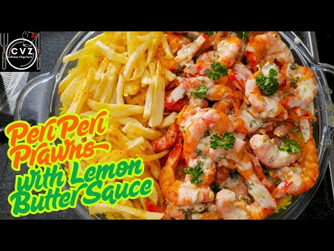 Easy Peri Peri Prawns Recipe with Lemon Butter Sauce for restaurant quality