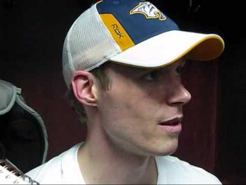 Nashville Predators vs Columbus Blue Jackets 4-4-09 Post Game Raw Footage  Part 1