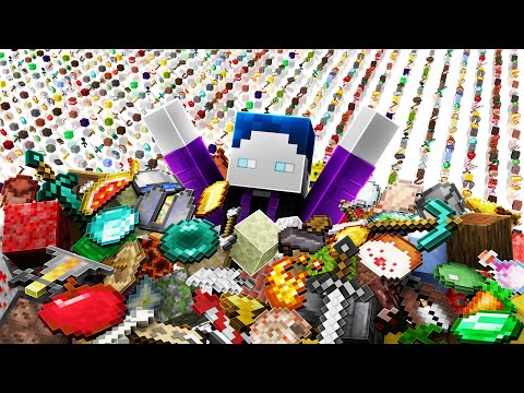 COLLECT ALL 1171 MINECRAFT ITEMS (ULTRA HARDCORE PROJECT)