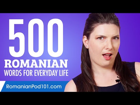 500 Romanian Words for Everyday Life - Basic Vocabulary #25