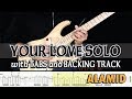 ALAMID | YOUR LOVE GUITAR SOLO with TABS and BACKING TRACK | ALVIN DE LEON (2019)