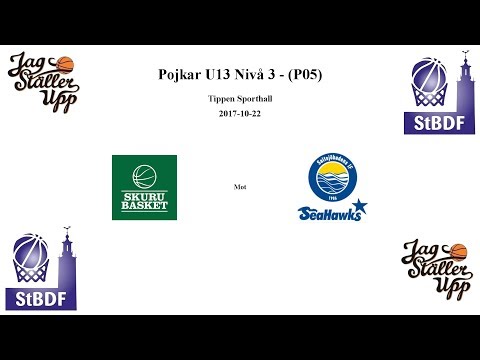 Skuru Basket (P05) mot Saltsjöbaden Seahawks - 2017-10-22