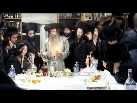 Lelov Nikolsburg Rebbe Making Havdalah In Monsey - Adar II 5771