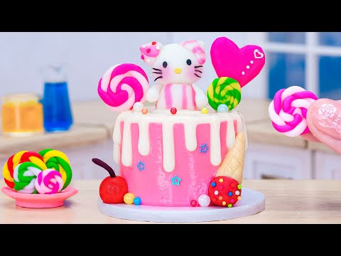 Beautiful Miniature Hello Kitty Cake Decorating - Amazing Sponge Cake Recipe By Mini Tasty