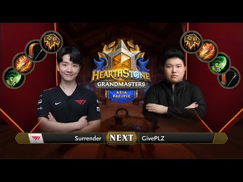 Surrender vs GivePLZ | 2021 Hearthstone Grandmasters Asia-Pacific | Semifinal | Season 2 | Week 1